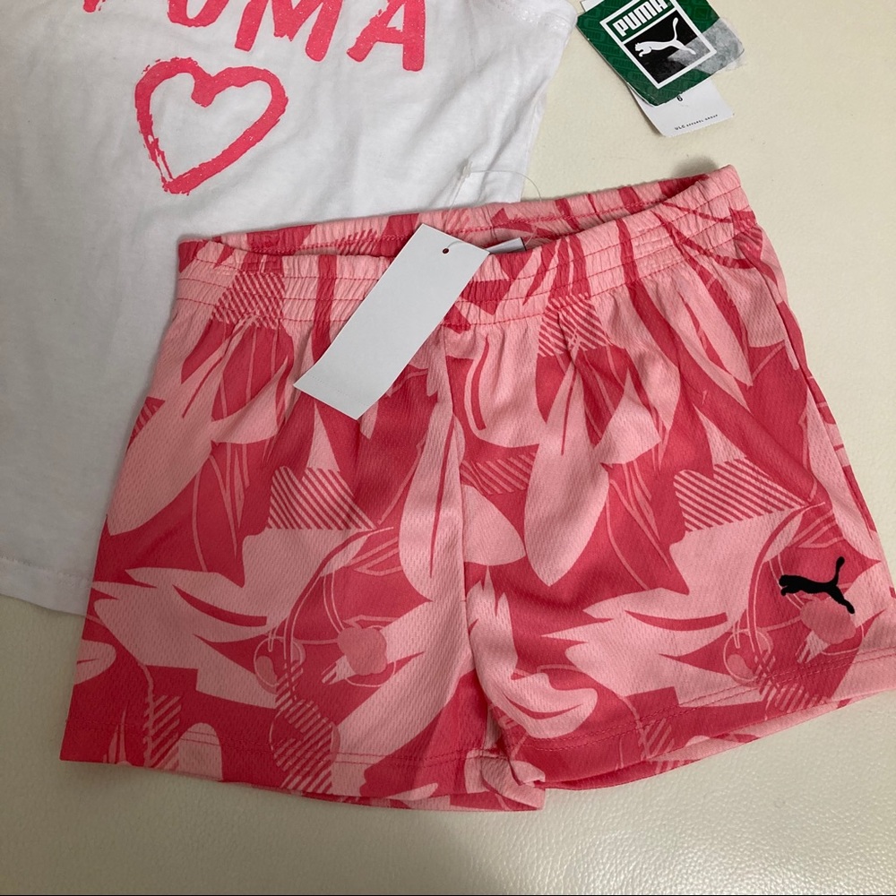 Puma cute sleeveless pink shorts set - Picture 4 of 4